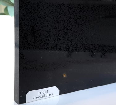 plancha de cuarzo galaxy negro