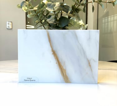 Plancha de cuarzo calacatta gold