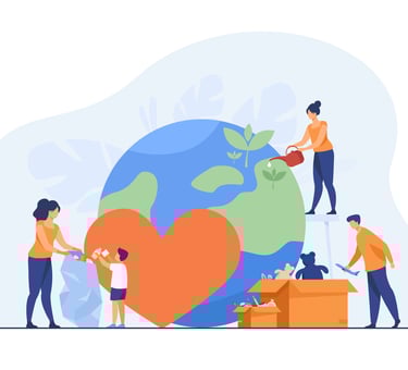 people contributing to the world