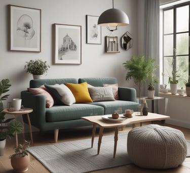 Bright living room with modern inventory