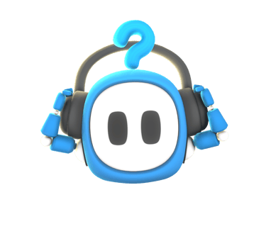 Mascotte 3D Quizzo qui écoute de la musique