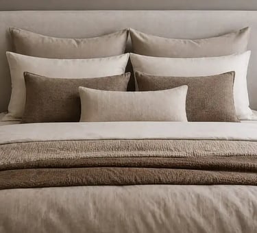 Contemporary Bedroom Bedding Ideas with Soft Textured Layers
