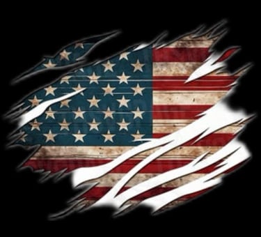 a flag - like flag with torn edges