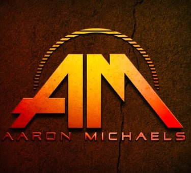 a logo for Aaron Michaels