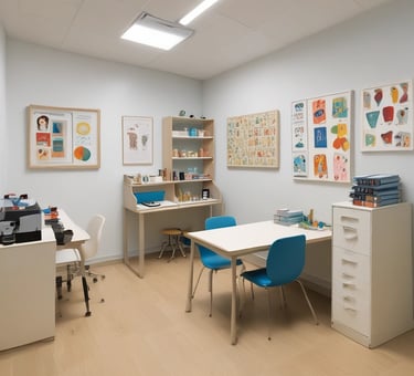 a man riding a skateboard down a street next to tall buildings