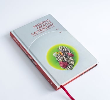 Amandus restorano knyga maisto fotografija