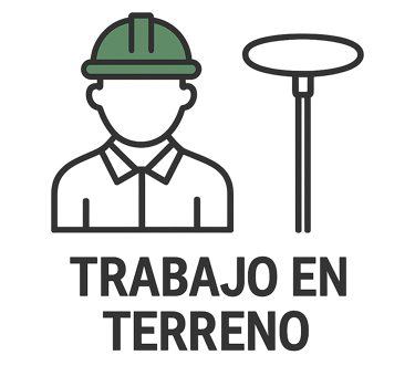 Trabajo en terreno topografía