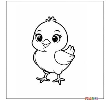 chick coloring page