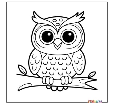 cartoon owl coloring page
