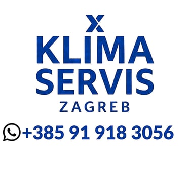 Prodaja Ugradnja Demontaža Čišćenje Servis Dopuna rashladnog plina Klima uređaj Klimatizacija Zagreb