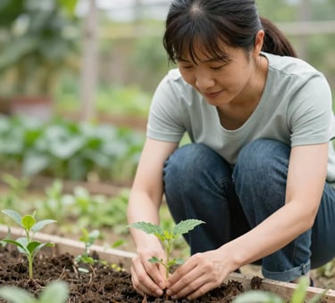 woman wearing black crew-neck shirt