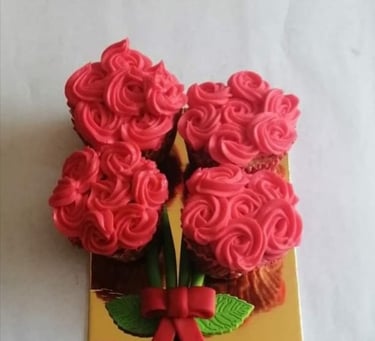 cupcake coco rosas pasteleria queti Lima
