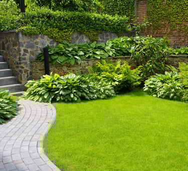 beautiful landscaping and hardscaping design and build