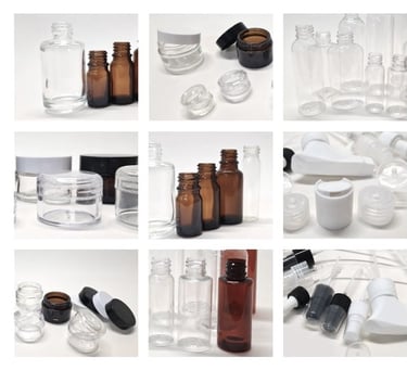 envases PET vidrio potes dispensadores para cosmeticos u otros