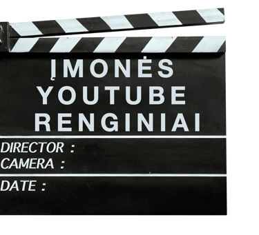 Renginių, įmonių ir youtube video filmavimas