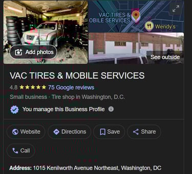 vac tires GBP reviews