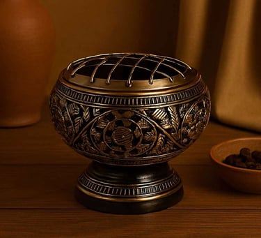 brass charcoal burner 