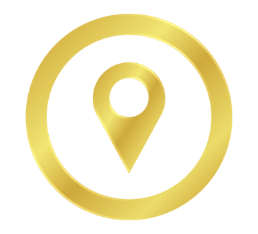 golden location symbol