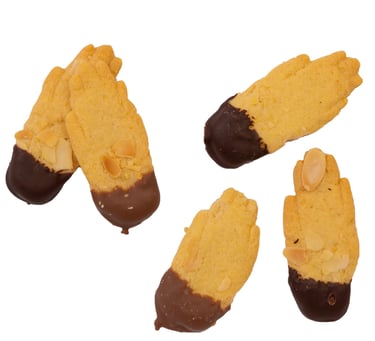 Antwerpse handjes koekjes met chocolade