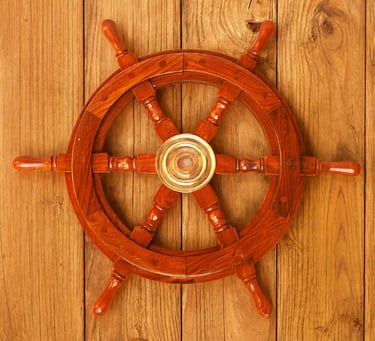 nautical ship wheel