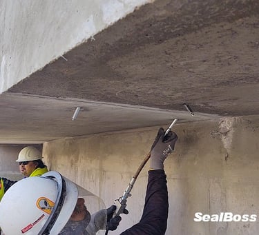 Concrete crack injection and seepage repair services in UAE