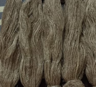 Premium Tussar Silk Thread/Yarn from India β Natural Silk from Forest Silkworms
