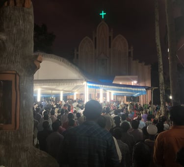 St Augustine's Church ,Mararikulam, Kerala, india