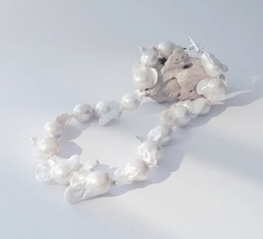 Collana Perle Scaramazze Bianche