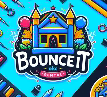 Bounce It OKC company logo inflatable rentals OKC