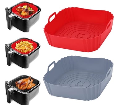 formas de silicone para air fryer quadradas