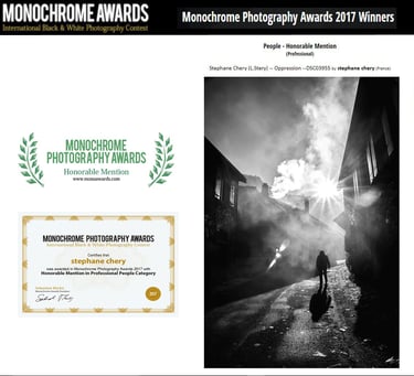 Récompense internationale photographie. Monochrome Photography Awards.