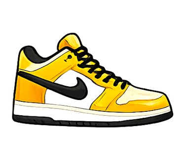 LitBuy spreadsheet shoes category with trendy sneakers