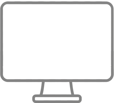 Ilustración de silueta monitor