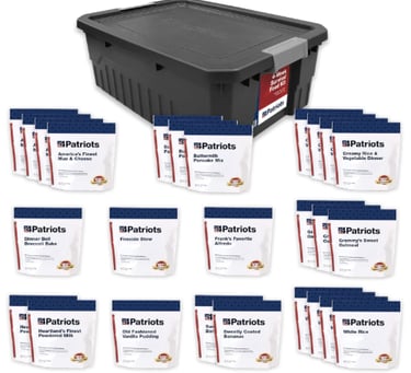 4Patriots 4-Week Survival Food Kit — A dependable emergency supply with 192 servings