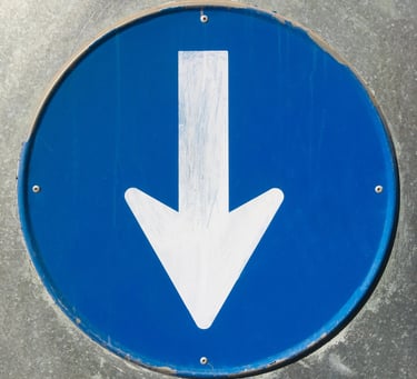 Picture of a down arrow