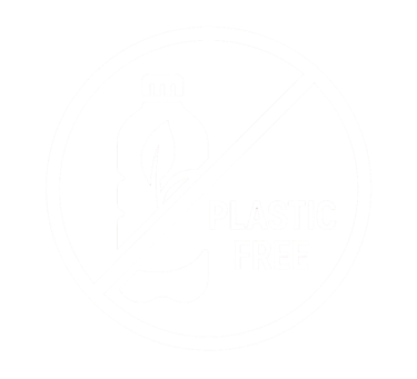 Sofierth plastic free promise icon highlighting reduced plastic packaging