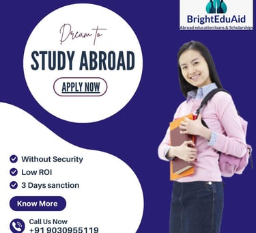 education loan for abroad countries from India by BrightEduAid