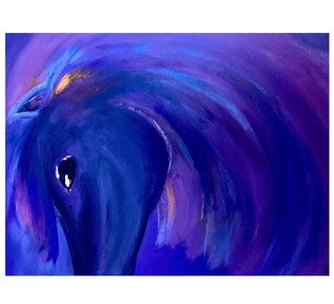 Abstract Painting of a Horse by Frankie Cervantes