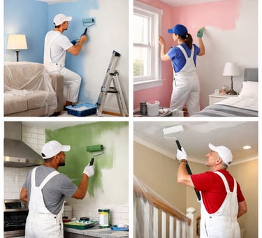 Painting all colors in all rooms of a home