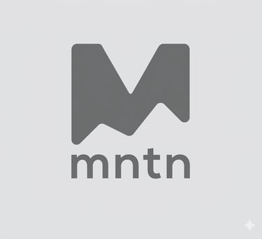 advertising technology company logo featuring a dark grey mountain peak icon and lowercase text.