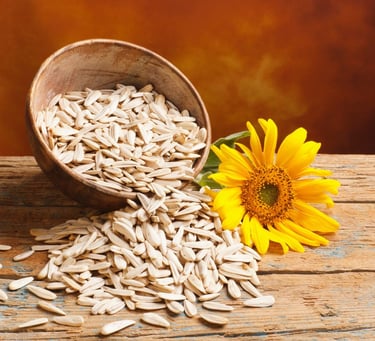 Sunflower seeds- natural source of antioxidants and nourishing skin oil