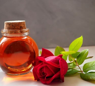 Rose and rose oil provides hydration, glow and natural fragrance to skin