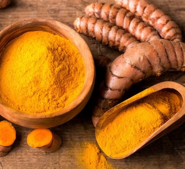 Herbal Turmeric Extract known for anti-inflammatory and brightening skin benefits