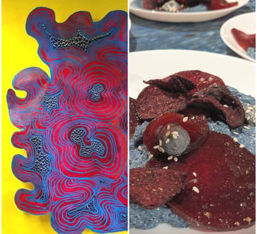 first pairing food and art