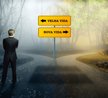 imagem referindo as escolhas da vida certo ou errado.
