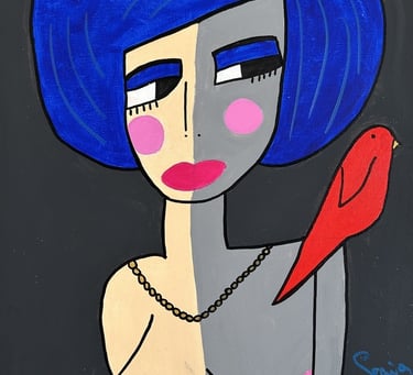 La fille aux cheveux bleus 30/40 (18/05/2023)