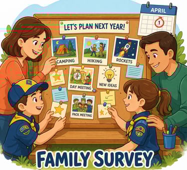 Click to take the Pack 628 Family Survey