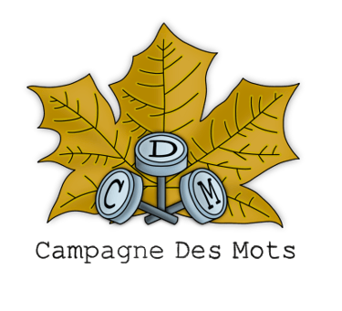logo avec une feuille et l'inscription campagne des mots