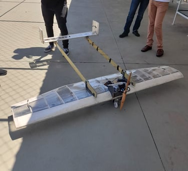 Foto de cima da Lyrio, avião de 2023