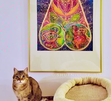 Batik painting, Batik commission, testimonial, Batik artist, colourful batik art, Shuen-Li Spirit